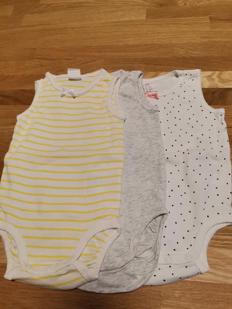 Tielka - body 3pack, h&m,68