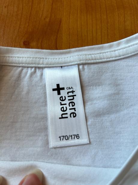 Biele tričko, c&a,170 / 176