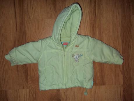 Limetková teplá zimná bundička, 68