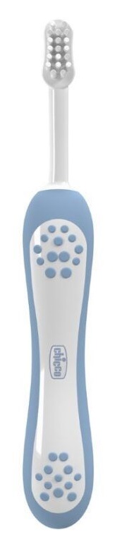 Chicco set zubných kefiek pre deti indigo-mustard, 