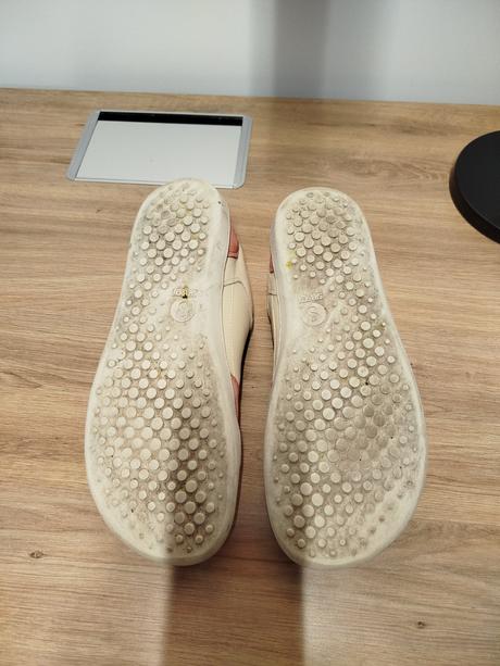 Shapen barefoot tenisky re-wind peach leather, 44