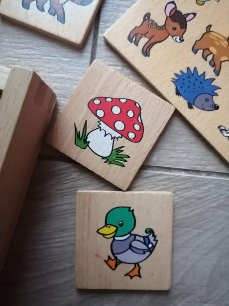 Drevené pexeso lesné zvieratká, 