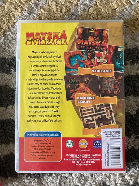 Pc cd-rom mayská civilizácia a dinosaury, 