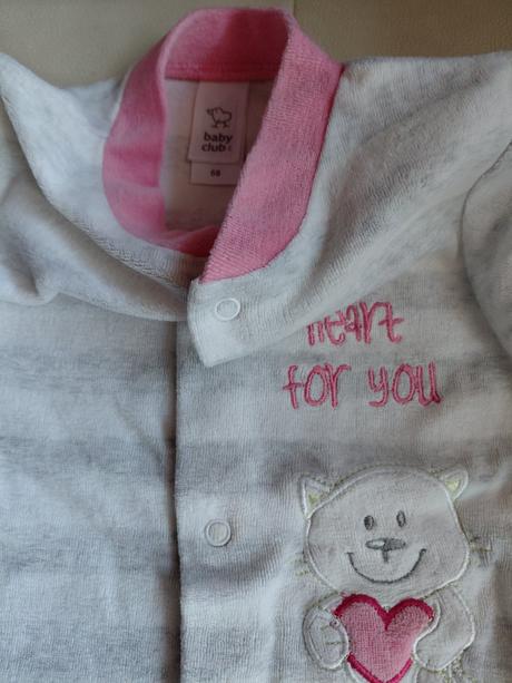 Velúrový overal, baby club,68