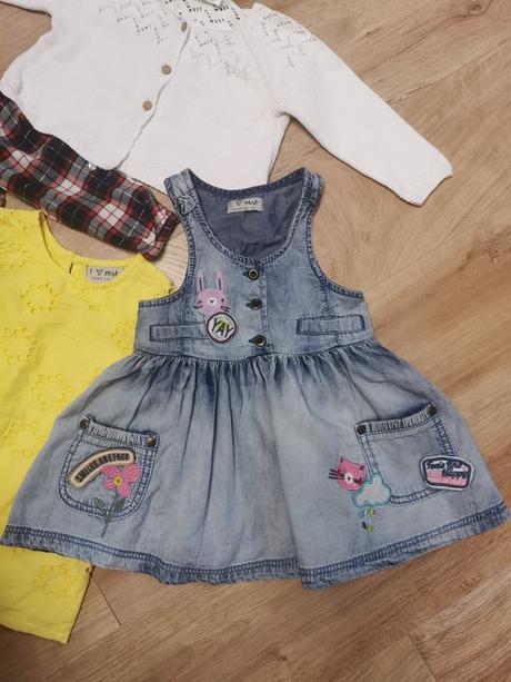 Dievčenský balíček šiat (3x), next,74