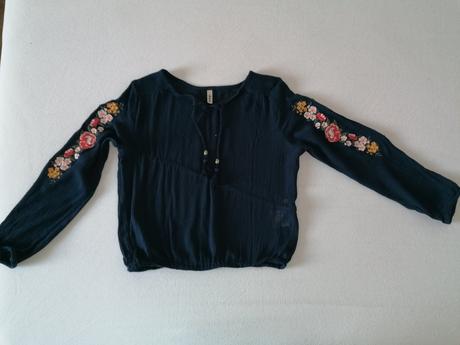 Tmavomodrá blúzka 140/146, 140
