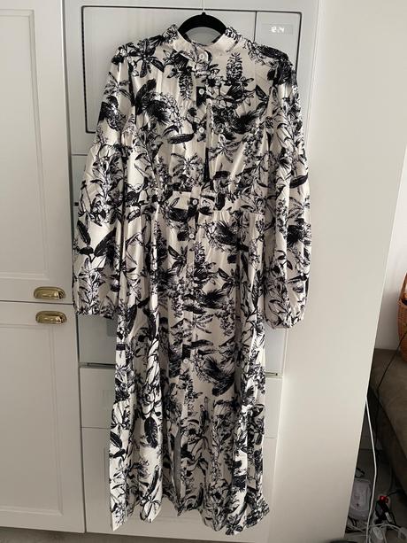 Vzorované maxi šaty, m