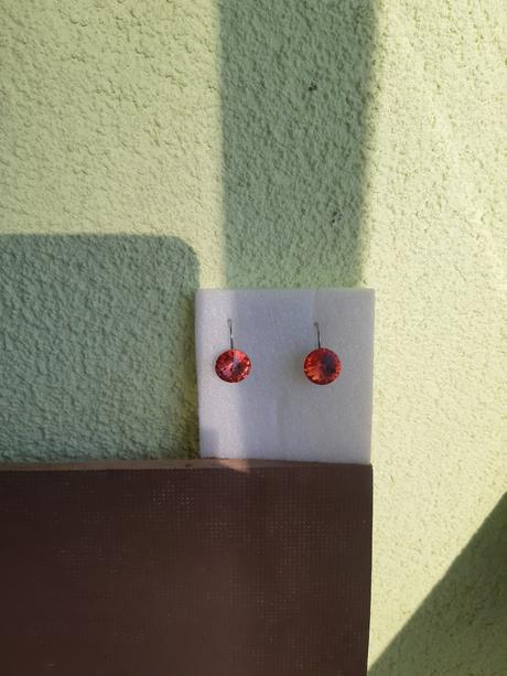 Krasne swarovski lososove nauš,nove, 