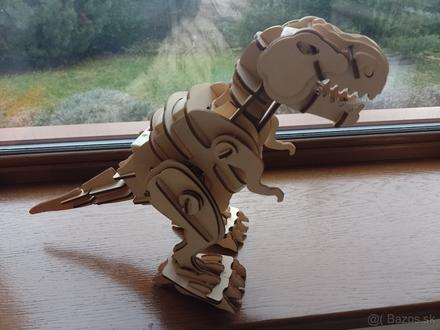 Puzzle-dinosaurus, na ovládanie, chodí,vydáva zvuk, 
