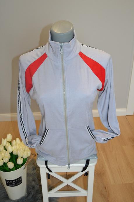 Dámska sivá mikina na zips, veľkosť 38, 38