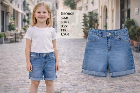 Riflové šortky, george,116