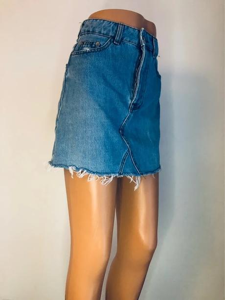 Trendy rifľová mini sukňa bershka vintage vel. xs, bershka,xs
