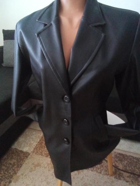 Koženkovy kabát -sako, m