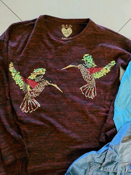 Tričko + sveter + košeľa, s