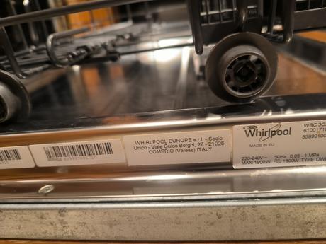 Umývačka riadu vstavaná whirlpool wbc 3c26 x, whirlpool