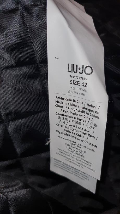 Bunda liu jo s odnímateľnou podšívkou, liu jo,s