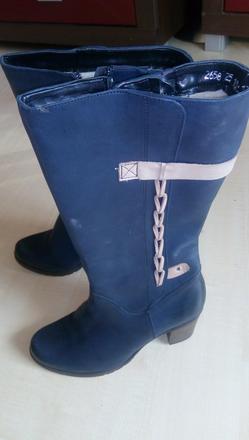 Kožené čižmy s aplikáciou nenosené zn. konopka, 38