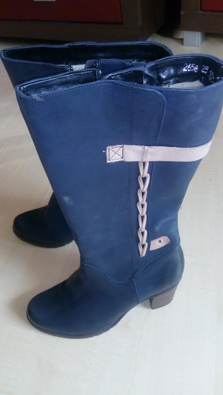 Kožené čižmy s aplikáciou nenosené zn. konopka, 38