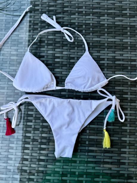 Calzedonia biele plavky dvojdielne, calzedonia,s