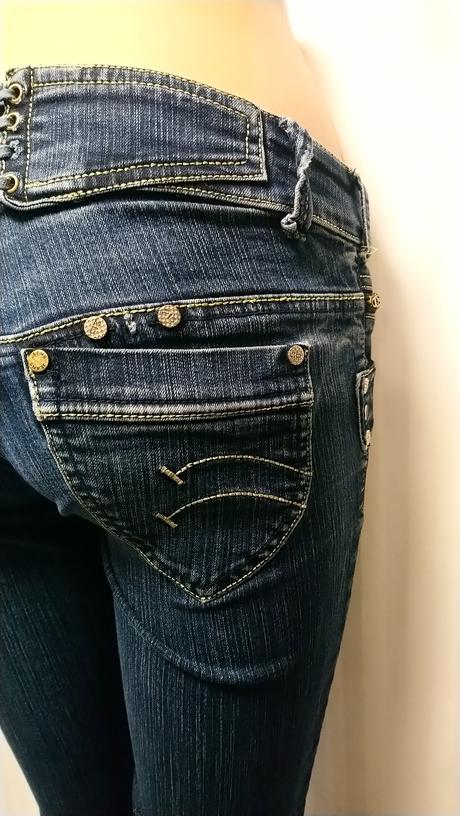 Dámske elastické rifle skinny, d.f.d. jeens, s