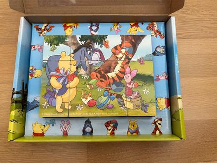 Drevené kocky macko pu, 