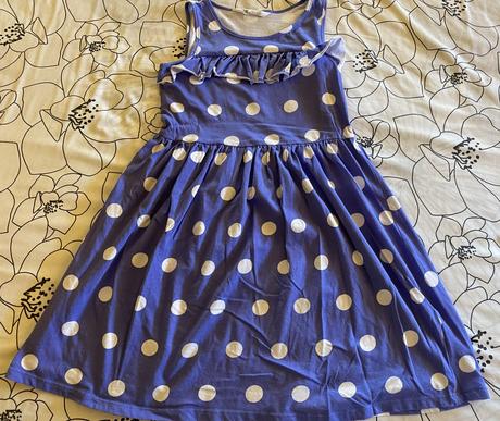 Bavlnené guličkové šaty h&m v. 140 - 9.10 r., h&m,140
