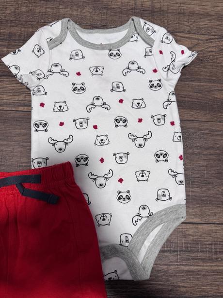 Letný set body a kraťasy 3m 6m, 68