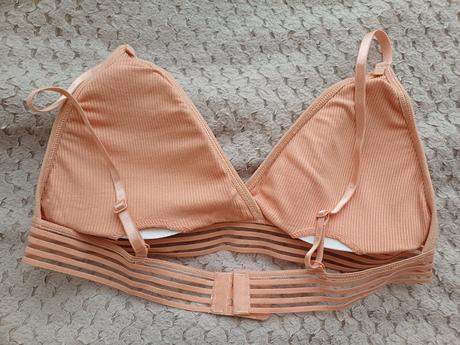 Oranžová podprsenka s výstužou bez kostíc, l