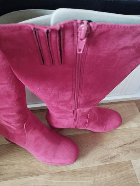 Červené semišové čižmy č.41, graceland,41