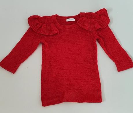 Červený svetrík zara, zara,68