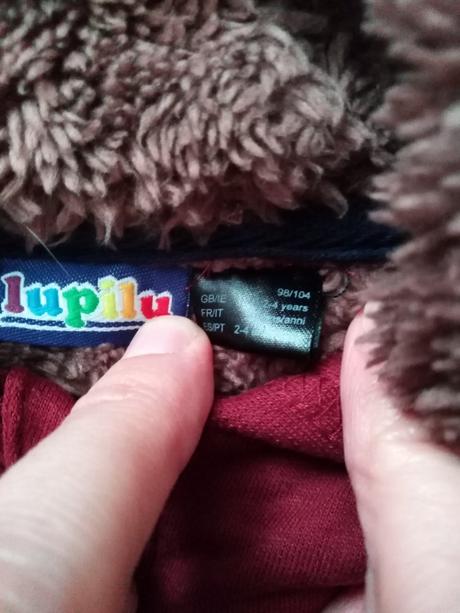 Podšitá mikina, lupilu,98