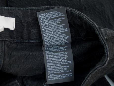 Čierne rifle s vysokým pásom, h&m,40