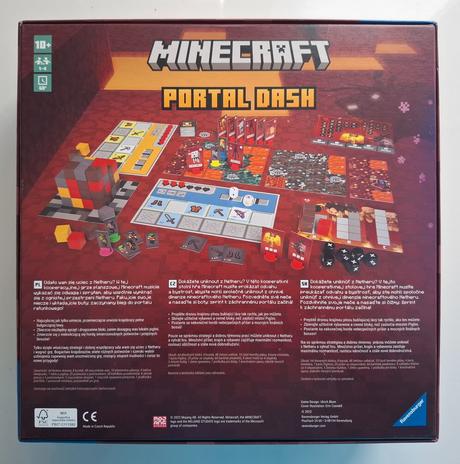 Spoločenská hra "minecraft portal dash", 