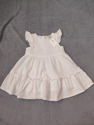 Nové biele šaty lindex s visačkou, lindex,68