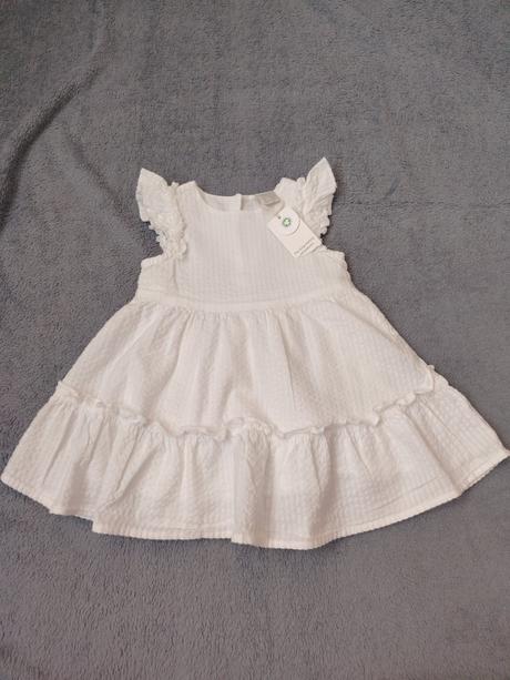 Nové biele šaty lindex s visačkou, lindex,68