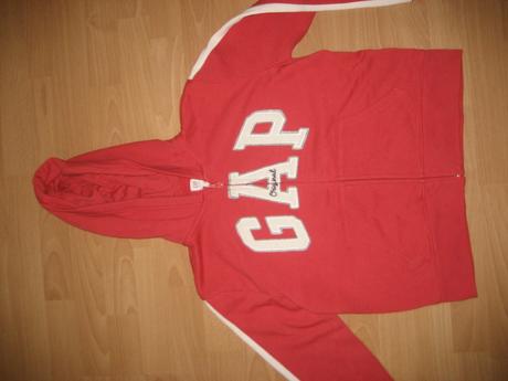 Krásna červená mikinka, gap,164