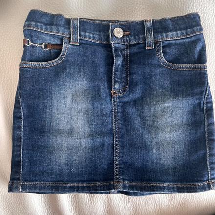 Gucci horsebit denim skirt dievčenská riflovasukňa, 116