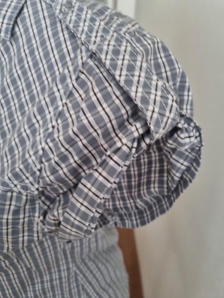 Sivo biela káro blúzka rodin hills veľ. s, s