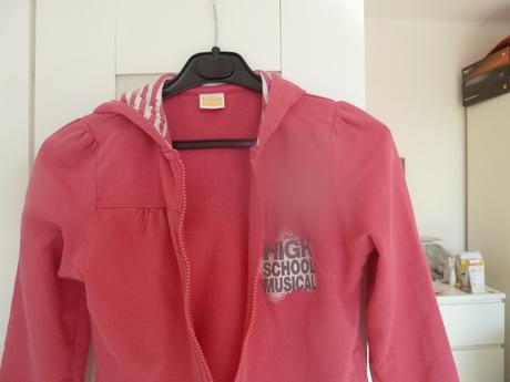 Ružová dievčenská mikina, 128