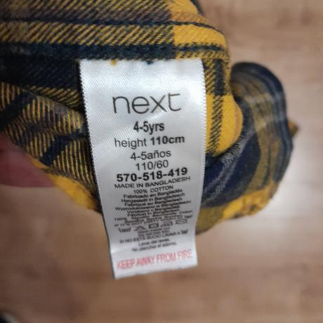 Chlapčenská flanelová košeľa, next,110