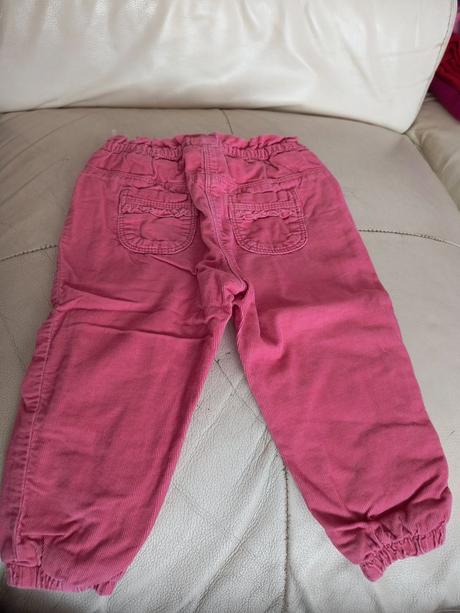 Lososové zateplené nohavice 86, baby club,86