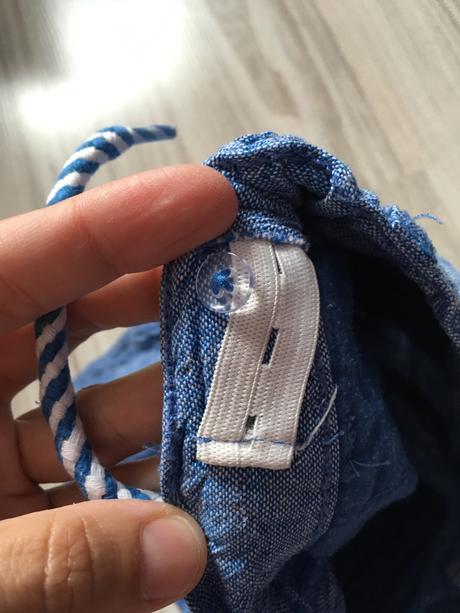 Kratke lanove nohavice, lupilu,86