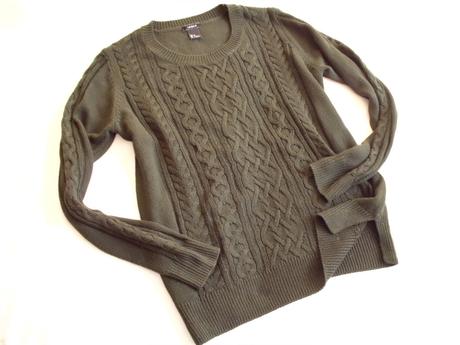 Tmavozelený svetrík, lindex,m