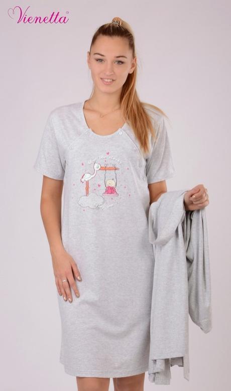 Tehotenská súpravička župan a nočná košeľa, vienetta secret,36 - xxl