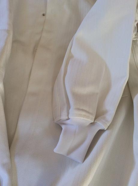 Biely pracovný plášť xxl/xxxl, xxxl