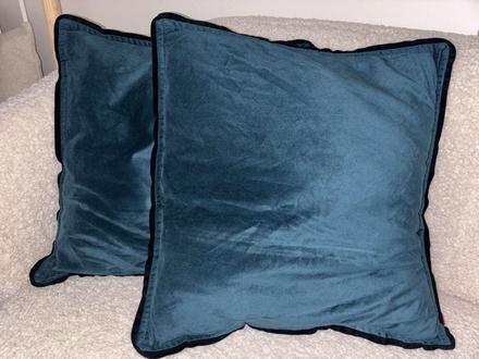 2 zamatové smaragdove obliečky 40x40 home&you, 