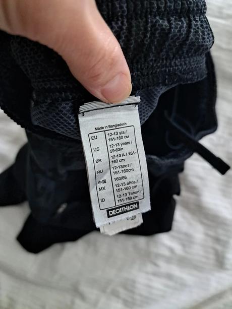 Sortky športové 152-158, decathlon,152