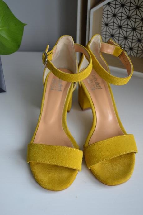 Dámske žlté sandálky od talianskej zn. debutto don, 38
