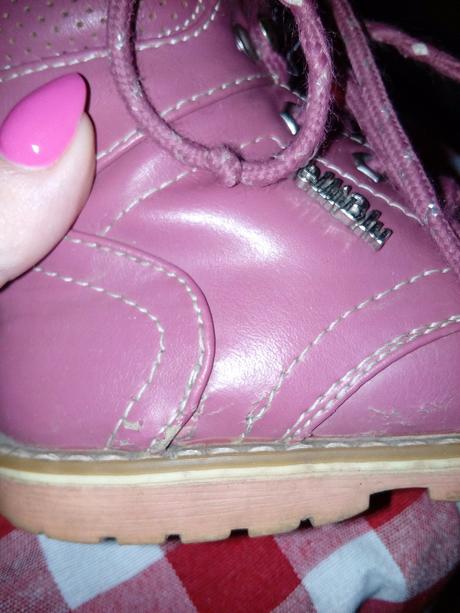 Detska cervena obuv, nelli blu,26