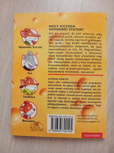 Geronimo stilton játékok könyve,